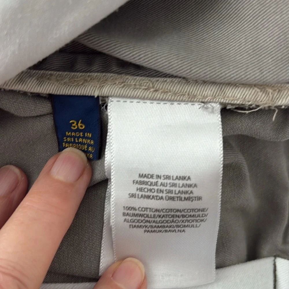 Polo Ralph Lauren Cargo Shorts Men’s Size 36 Gray Cotton